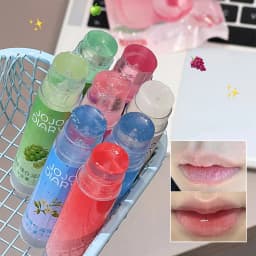 Jasmine Flower Hydrating Lip Balm Coconut Grape Apple Fruity Fresh Moisturizing Cream Anti Dryness Nourish Lip Care Jelly Gel