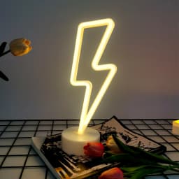 Lightning LED neon light, USB or battery powered boy/girl gift cool game light, bedroom wedding party decoration creative light