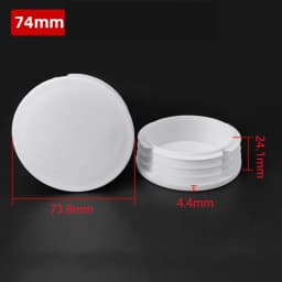 5~100Pcs 13mm~114mm White Round Plastic Blanking End Caps Chair Legs Tube Pipe Inserts Plug Bung Dust Cover Furniture Parts