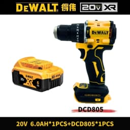 DEWALT DCD805 Brushless Compact Electric Screwdriver Hand Drill Impact Drill 20V Rechargeable Lithium Battery Charger