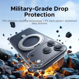UGREEN for iPhone 17 Pro Max 360° Magnetic Stand Case Cover for iPhone 17pro for Magsafe Rotatable Magnet Kickstand Case