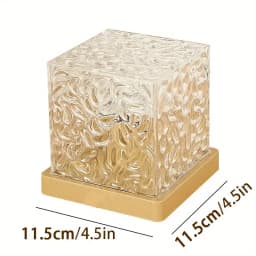 1PC Ocean Wave Projector Light Ocean Lava Lamp Luminorthe Cube Northern Lights Cube 16 Colors,Dynamic Ripple Effect,Living Room