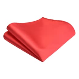 Ricnais Classic Silk Waterproof Handkerchiefs Solid 25cm*25cm Hanky Green Red Gold Pocket Square For Man Wedding Business Party