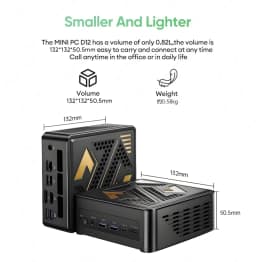 Topton Metal AI Mini PC AMD Ryzen AI 9 HX 470 370 R9 8945HS OCuLink USB4 Dual 2.5G LANs 2xNVMe Windows 11 Gaming Computer WiFi6E