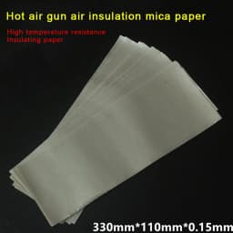 Air Duct Mica Insulation Paper Insulation Paper High Temperature Resistant Soft Mica Paper Heat Gun Accessories