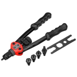 Hand Threaded Rivet Nut Gun BT-606 Manual Riveter Tool Double Handle M3 M4 M5 M6 M8 200pcs Flat Head Thread Rivet Nuts