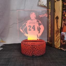 Basketball Player Kobe LED Night Light Touch Control 7 Colour Changes Great Birthday Gift for Sports Lover