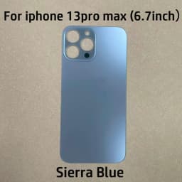 Back Cover Glass For iPhone 13 Pro /13 Pro Max, Rear Battery Door Housing Replacement Repair Part