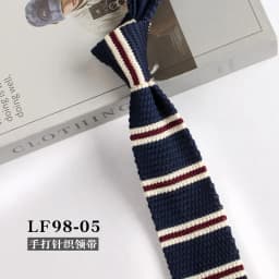 Striped Knitted Neckties For Men Narrow Retro Knitting Neck Tie Korean Style Casual Cravat Shirts Accessories Suit Neckwear