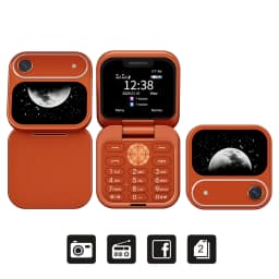 SERVO I17 AIR Small Flip Mobile Phone Bluetooth Dialer Magic Voice Blacklist FM Flashlight Dual SIM Standby Mini Fold Cellphones