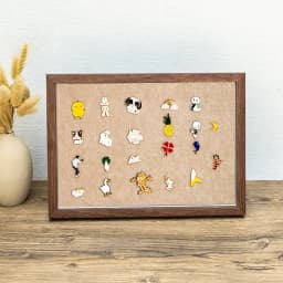 Hollow Shadow Box Frame for Badges Medals Brooches Keepsakes Wall Mountable Display Case with Storage Stylish
