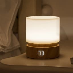 Cylindrical Timer Night Light Dimmable Table Lamp USB Rechargeable LED Breathing Nightlight for Kids Baby Nursery Sleep Aid Gift