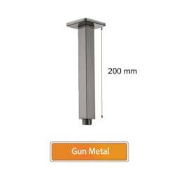 Bathroom Accessories Shower Arm Square Wall & Ceiling Mounted Shower Head Support Brushed Gold, Black, Gold, Rose, Gun Metal