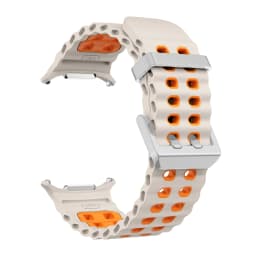 NEW Marine Silicone Strap for Samsung Watch Ultra 47mm Bracelet No Gaps Sport Two-Tone Band for Galaxy 8 Ultra Watchband Straps