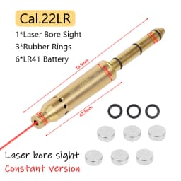 22LR 22 LR 40S&W 30-30 .25 .27 7mm 6.5mm 177 7.62 300win 12GA 45ACP 223rem 9mm Laser Training Bullet Bore Sight Dry Fire Laser