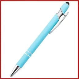 100 Pieces Free LOGO Engraving Ballpoint Pens for Touch Screens Metal Aluminum Handle Push Pen Writing School&Office Supply