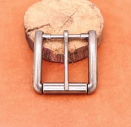 40MM Heavy Duty Men Antiqued Silver Metal Cowboy Single Prong End Bar Buckle Heel Bar Roller Leathercraft Belt Buckle