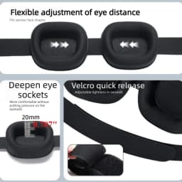 3D Sleeping Eye Mask Block Out Light Sleep Mask for Eyes Slaapmasker Eye Shade Blindfold Sleeping Aid Mask Eyepatch Adjustable