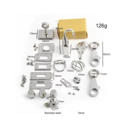 2-10Sets Gold,Silver Metal Twist Locks For Leather DIY Handbags Purse Tote Bags Case Clasps Closure Buckles Hardware Accessories