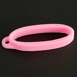 40mm Silicone Ring Lanyard Band With Hole For Box Mechanical Rod Accessories Rope Hanging Loop Keychain Rubber Decoration