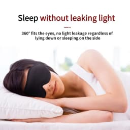 3D Memory Foam Silk Sleep Mask Soft Eye Patches Comfort Three Dimensiona Design Face Sleeping Mask Eyeshade Breathable Women Men