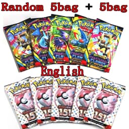 Pokem Card 360Pcs Prismatic Evolutions PHANTASMAL FLAMES Scarlet Violet 151 Black Bolt English Booster Battle Transaction Card