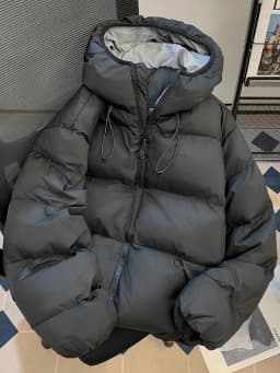 Winter Thickened Hooded down Cotton Jacket Men's Basic Style Warm Cotton Coat Versatile Cotton Outerwear Coat for Teens