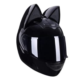 Cat Ear Motorcycle Helmet For Women Full Face Motocross Motorbike Men's Moto Helmet Breathable DOT Certification Girlfriend Gift