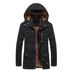 Military Cargo Coat Mens Thick Warm Man Jacket Winter Parkas Casual Cotton Padded Jacket Male Multi-Pocket Fur Hoodies Men Parka