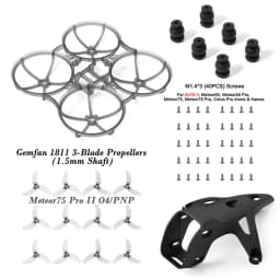 BETAFPV Meteor75 Pro II Canopy II for O4 Air Unit and Brushless Whoop Frame, Gemfan 1811 3-Blade Propellers Parts and Spares