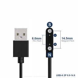 Smart Watch Magnetic Charging Cable USB Charger 2Pin 4Pin 5Pin Power Line For Smartwatch Earphone Glasses Juicer Beauty Devices