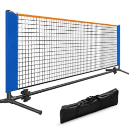 10ft Metal Frame Pickleball Net Portable Pickleball Rack, Tennis Rack Cover