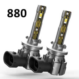 BMTxms 2PCS Canbus H11 H8 LED Fog Light Bulbs H10 9145 H16JP H27 880 881 H27W LED H4 H9 9006 HB4 Car Driving Lamp White Yellow