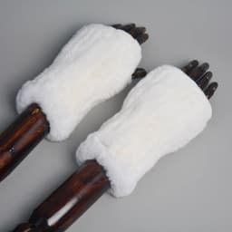 Lady Winter 100% Natural Real Rex Rabbit Fur Glove Women Soft Rex Rabbit Fur Glove Foashion Warm Knitted Genuine Fur Gloves