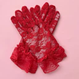New Lace Full Finger Party Short Gloves For Women Girls Kids Black Solid Knitted Mittens Outdoor Dance Dress Up Bride's Gloves