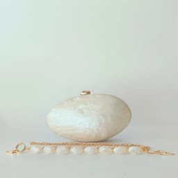 Oval Marble Beige Shell Acrylic Luxury Elegant Lady Evening Bag Cute Handbag Wedding Lady Girl Female Mini Purse