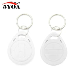 100pcs T5577 EM4305 RFID 125khz Key Keyfobs Copy Rewritable Writable Rewrite Duplicate Proximity ID Token Ring Blank Access