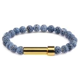 Natural Stone Couples Bracelet Secret Message Tube Notes Can Be Placed Friendship Bracelets For Women Men Charming Jewelry