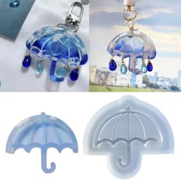 Resin Shaker Molds Silicone Resin Casting Molds Epoxy Quicksand Molds for DIY Pendant Charms Jewelry Making Accessories