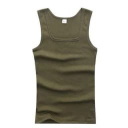 HOT Summer Pure Cotton Vest Basic Sleeveless Tank Top Fitness Vest Elastic T-shirt Bodybuilding Vest Casual Sports Tight Tees