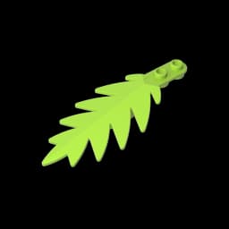 Gobricks GDS-1440 Plant,Tree Palm Leaf Small 8 x 3 compatible with lego 6148 children's Educational Building Blocks Technical