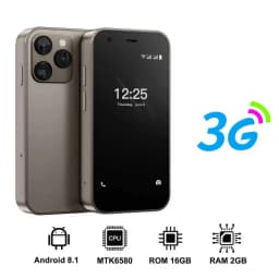 15SE Small Pocket Mobile Phone 3.0 Inch HD Screen 3G WCDMA Android 8.1 Dual SIM Face Unlock WiFi GPS Play Store Mini Smartphone