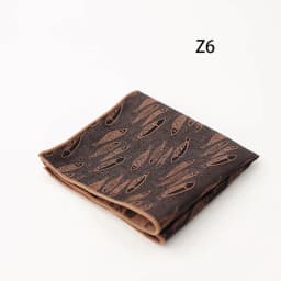 24CM Men's Flower Pocket Square Towel Polyester Jacquard Formal Handkerchief Brown Color Hanky Neckwear Shirt Accessories Cravat