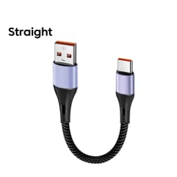 15CM 30CM Short Elbow USB C Cable 66W USB A To Type C Fast Charging Cable for iphone 15 16 Huawei Samsung Xiaomi Power Bank Cord