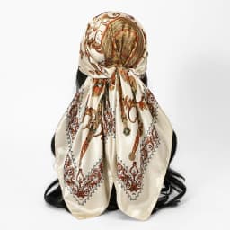 Plain Silk 90 Square Scarf Satin Headband For Muslim Woman Printed Hijabs Wraps Fashion Headscarf Casual Turban Female Bandbana