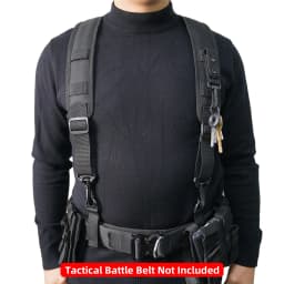 KUNN Tactical Tool Belt Suspenders for Men,Durable Duty Belt Harness with Accessories