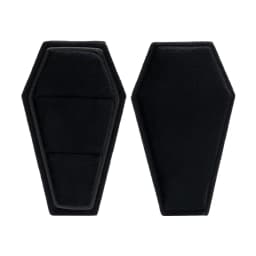 Velvets Jewelry Storage Box Coffin Shape Ring Necklace Earring Box Display Cases Desktop Decoration Jewelry Organizer