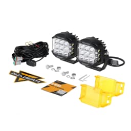 AUXBEAM V-MAX SERIES 4/5/7 inch LED Work Light with Amber Shell COMBO BEAM SIDE SHOOTER Offroad DRL Driving Lamp POD Spot Lamp