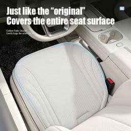 LEIBOO Summer Universal Breathable Hot Pressed Seaweed Fiber Car Seat Cushion Non Slip Wear Resistant Auto Protector Cover Pad
