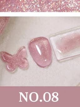 1-12pcs TC Summer Blue Glass Bead Cat Eye Gel Nail Polish Flash White Spar Nude Color Magnet Nail Art Gel Salon Christmas Nails